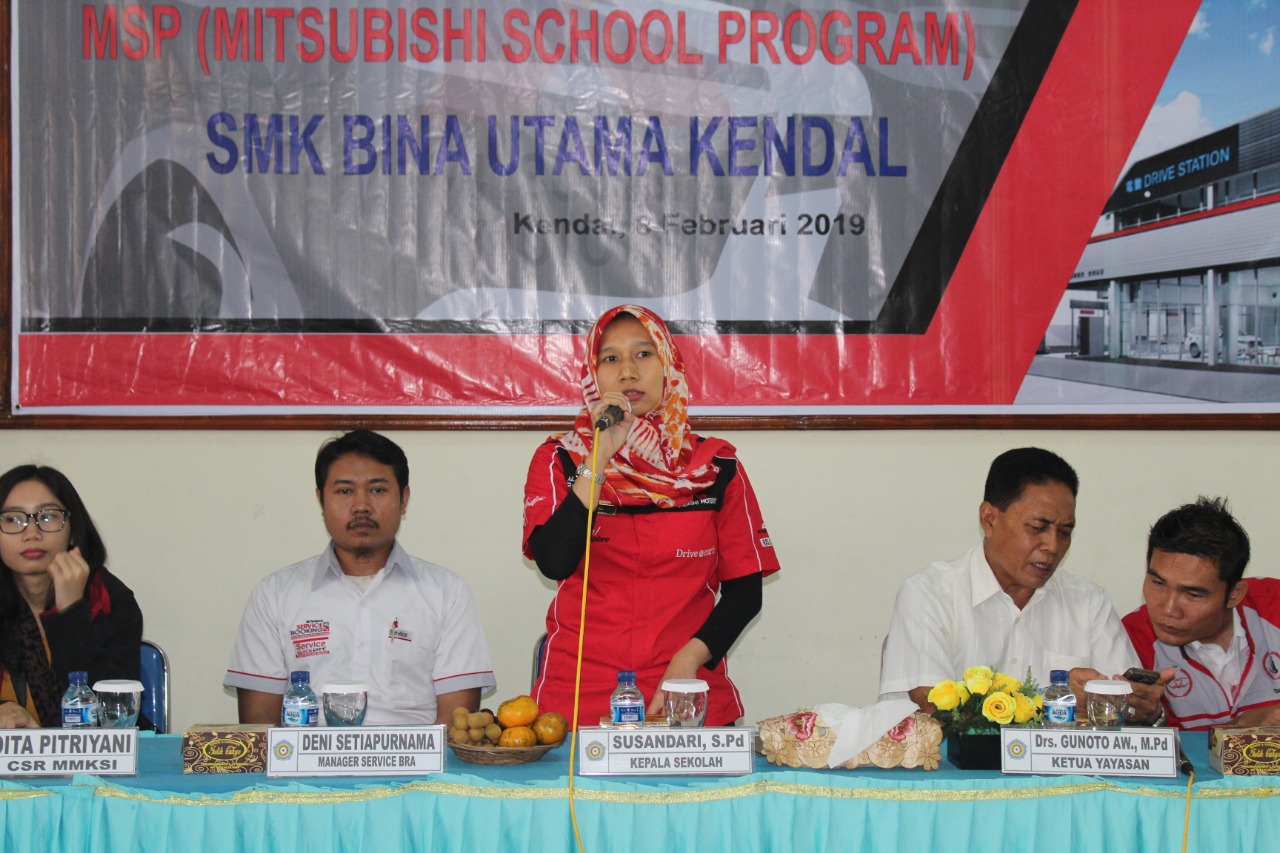 Kunjungan PT. MMKSI Tingkatkan Kualitas Proses Pembelajaran SMK Bina Utama Kendal